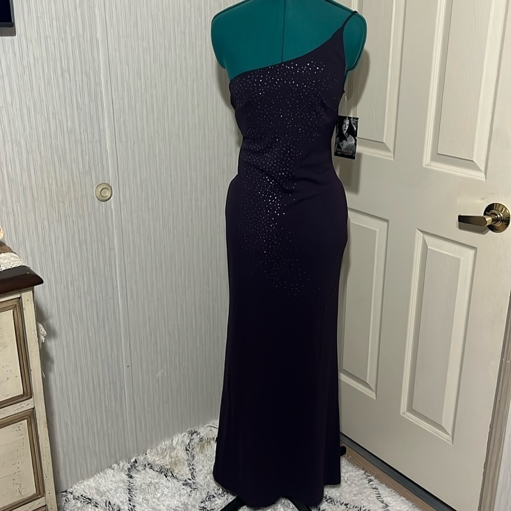 RAMPAGE! NWT Long One Shoulder Spaghetti Strap Maroon Maxi